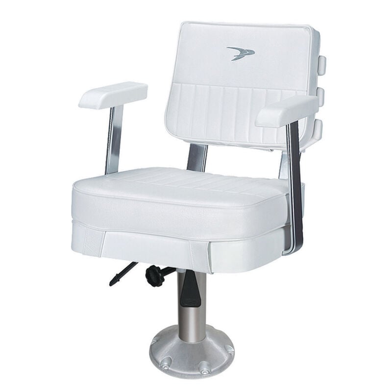 Wise Ladder Back Helm Chair w/12"-18" Adjustable Pedestal and Seat Slide image number 1