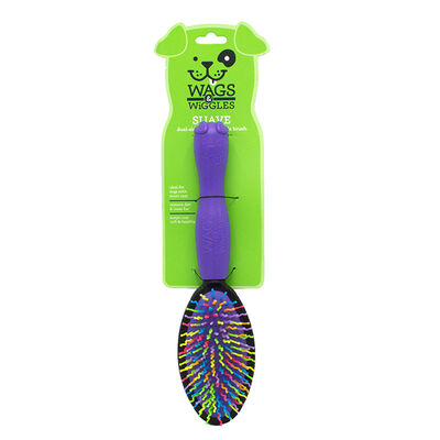 Wags & Wiggles Dual-Sided Dog Brush