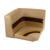 Toonmate Deluxe Radiused Corner Section Seat Top - Sand/Chestnut/Gold