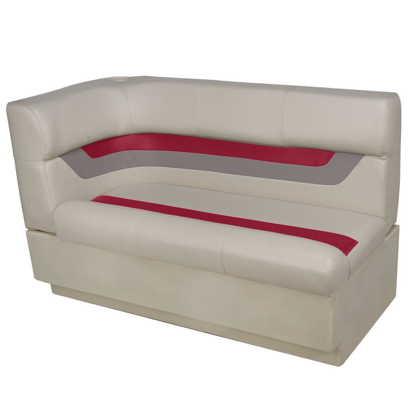 Toonmate Designer Pontoon Right-Side Corner Couch - TOP ONLY - Platinum/Dark Red/Mocha image number 3