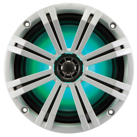 Kicker 41KM84LCW 8" Two-Way Marine Speakers w/Built-In LED Lighting, Pair