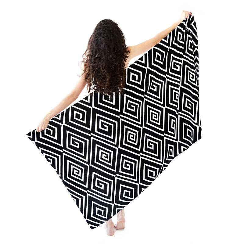 Printed Village Beach Towel image number 7