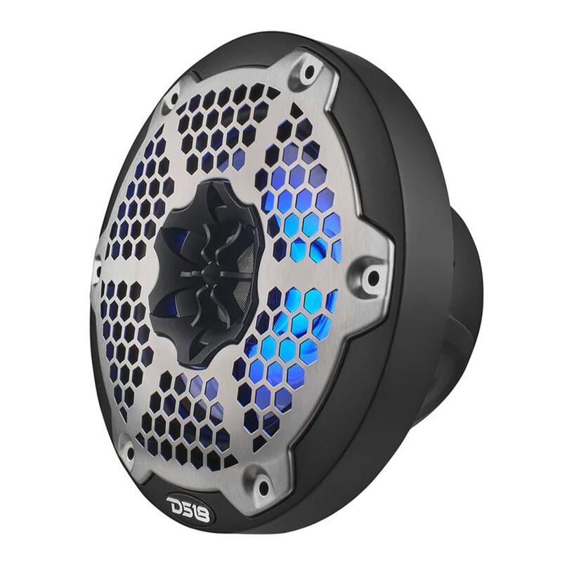DS18 NXL-6M 6.5" Two-Way Coaxial Marine Speakers with RGB LED Lights, Pair image number 4