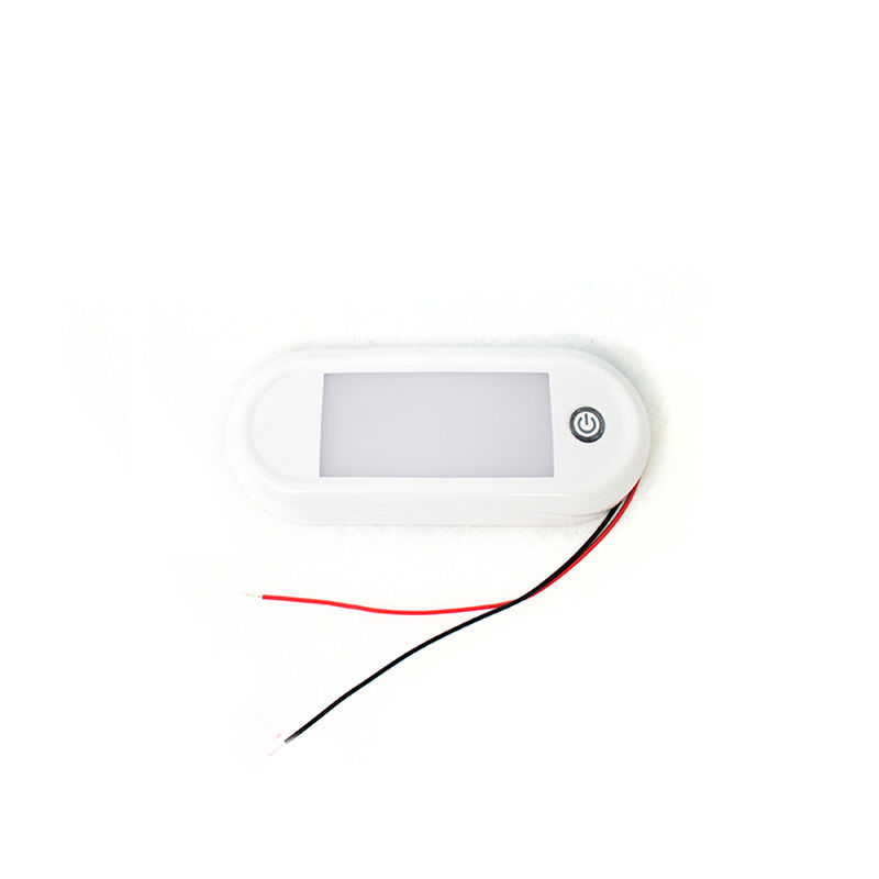 Touch Switch 12-Watt Oval LED Interior SMART TOUCH Light - 10-30V Range, IP67, Flush Mount and bracket image number 1