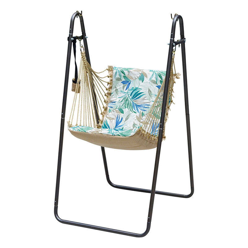 Algoma Soft Comfort Cushion Hanging Swing Chair and Stand image number 2