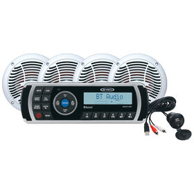 Jensen CPM200 Combo With Bluetooth Stereo And AMS602W Speakers