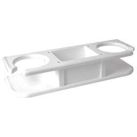 Taco 2-Drink Poly Cup Holder with "Catch-All" Section