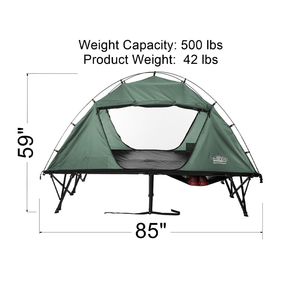 Kamp-Rite Double Tent Cot with Rainfly