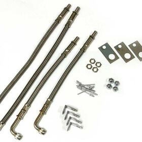 Dual Tire Inflators - Hub Mount Airless - 4 hose kit for 16"-19.5" wheels