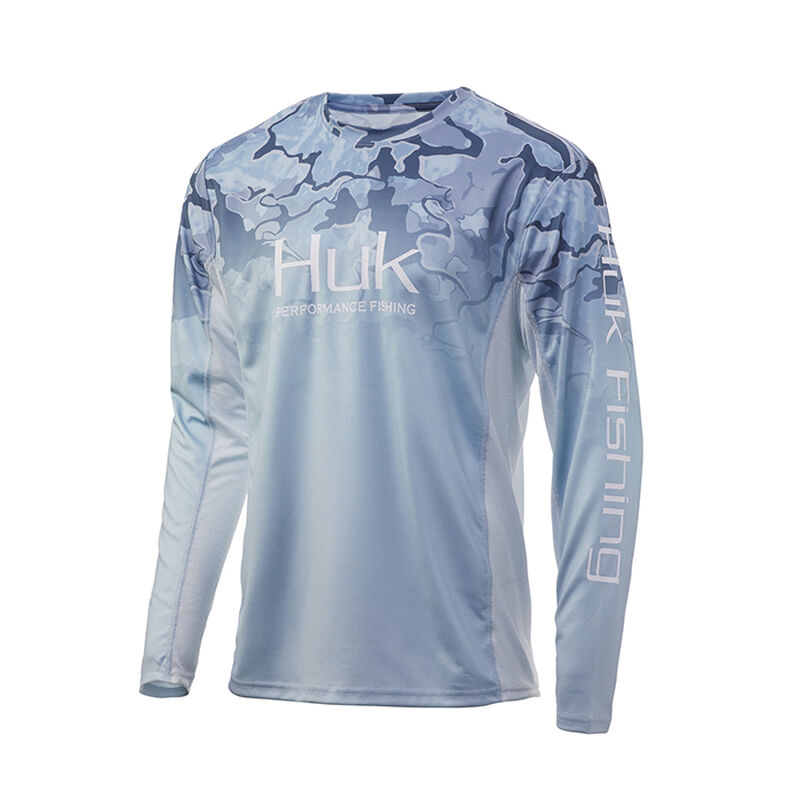 HUK Men’s Icon X Camo Fade Long-Sleeve Shirt image number 7