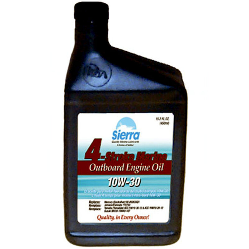 Sierra 10W-30 Oil For Mercury Marine Engine, Sierra Part #18-9420-2P (84 Case Pallet) image number 1