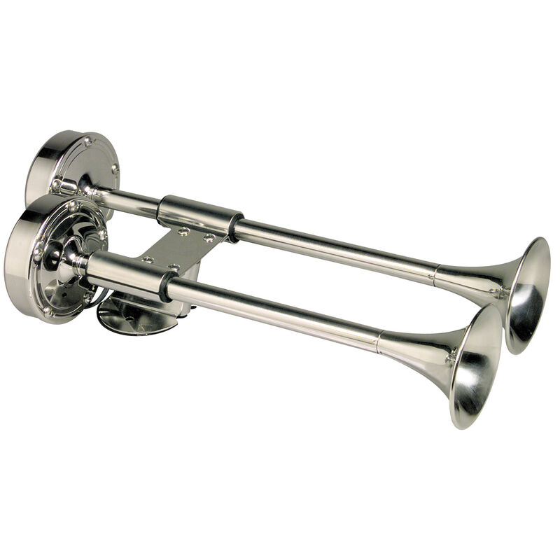 Ongaro Stainless Steel Shorty Dual Trumpet image number 1