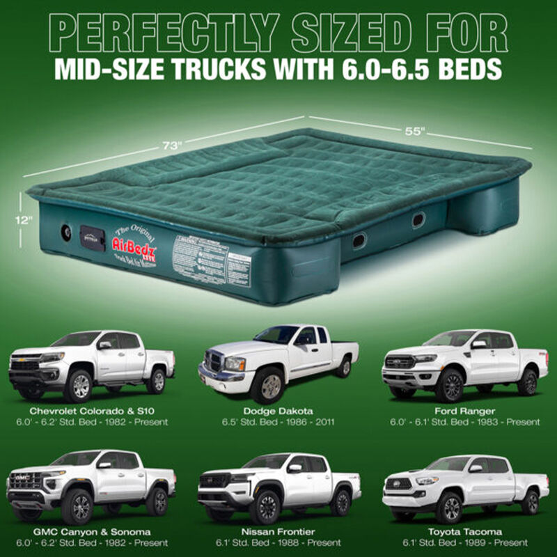 Pittman Outdoors AirBedz Lite Truck Bed Air Mattress, Green image number 4