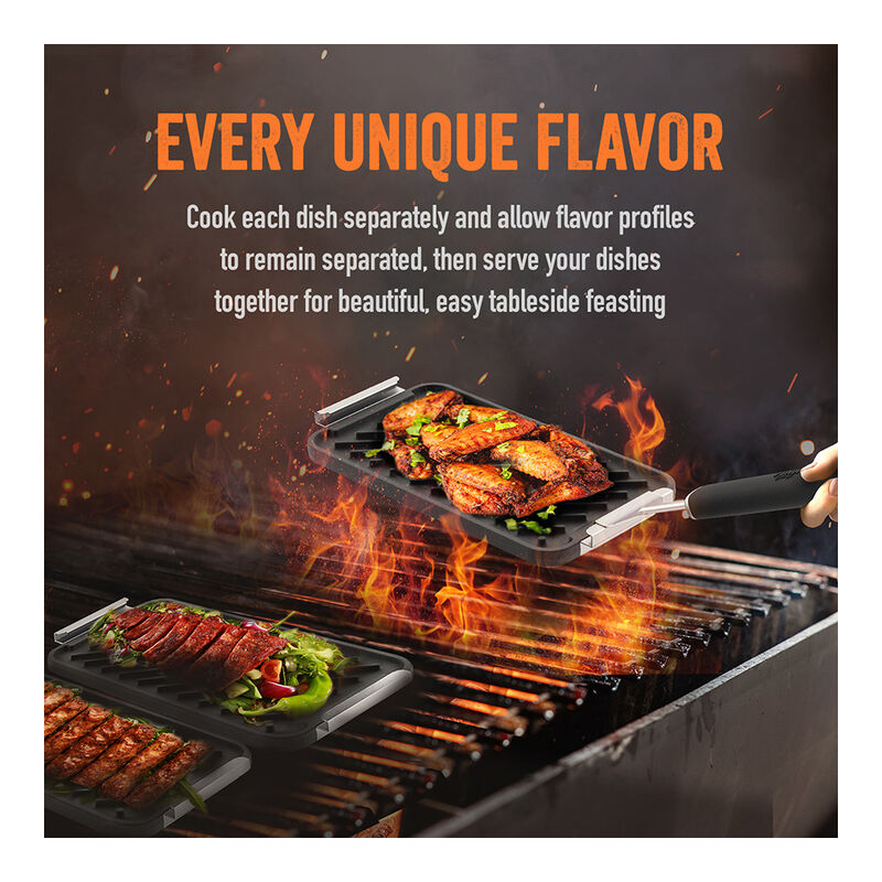 Yukon Glory Sear 'N Serve 4-Piece Cast Iron Grill Pan Set image number 6