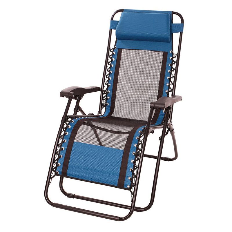 Mesh Recliner, Blue image number 2