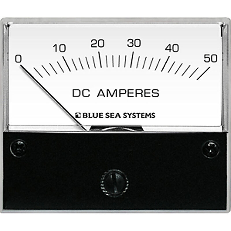 Blue Sea DC Analog Ammeter + Shunt, 0-50A image number 1
