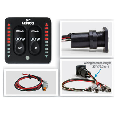 Lenco LED One-Piece Tactile Switch For Single/Dual Actuator Systems