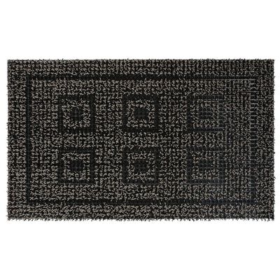 Clean Machine Greek Design Mat, 18” x 30”, Black/Gray