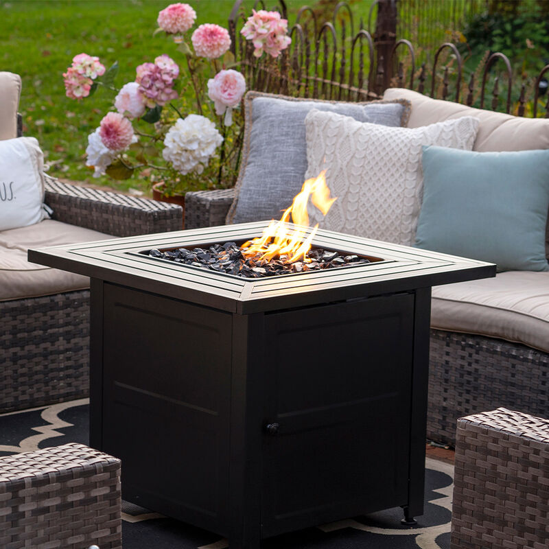 Endless Summer LP Gas Outdoor Fire Pit with Steel Mantel image number 5