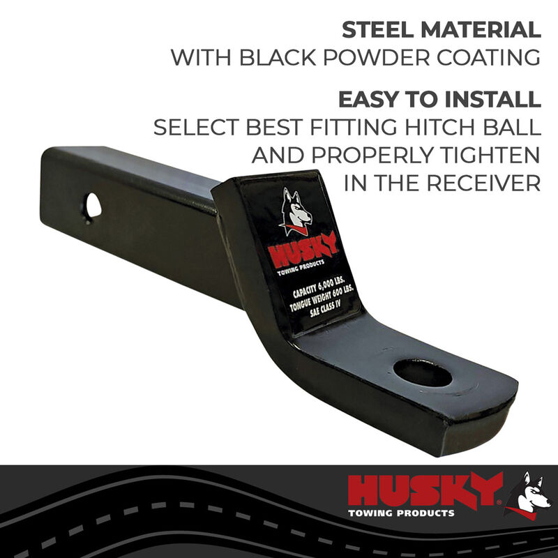Husky Towing 2 Inch Receiver Trailer Hitch Ball Mount image number 4