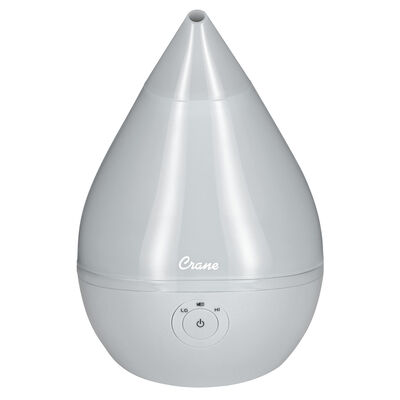Crane Droplet Ultrasonic Cool Mist Humidifier, Gray