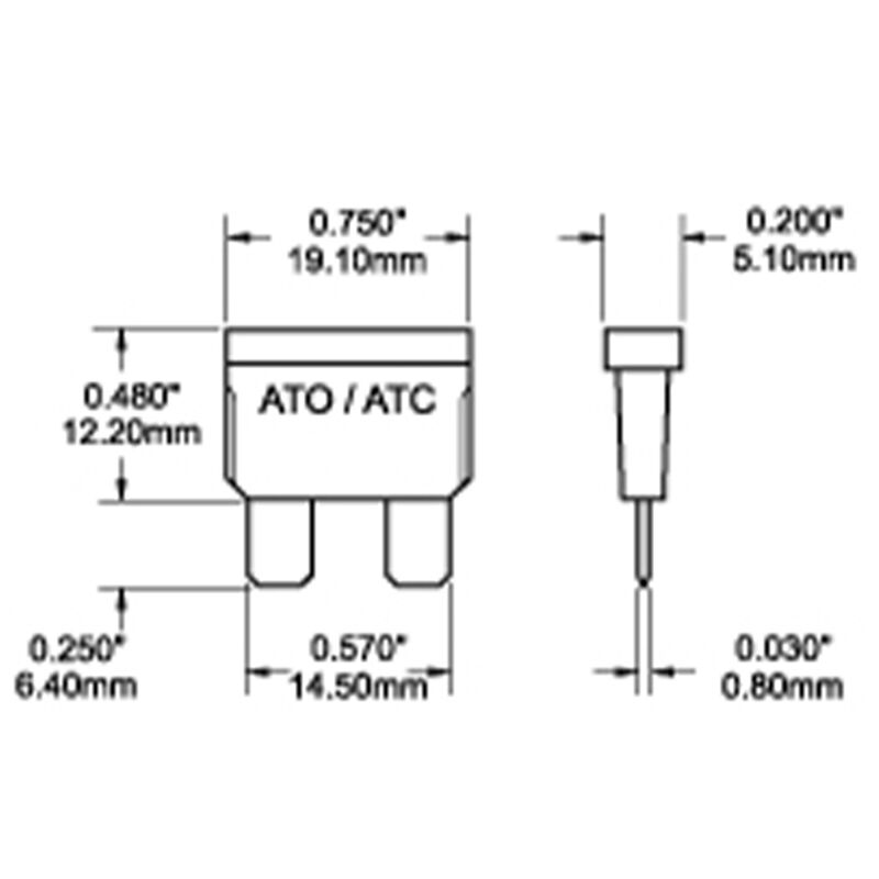Blue Sea 04-6919 ATO ATC 5 Amp Blade Fuse Set image number 2