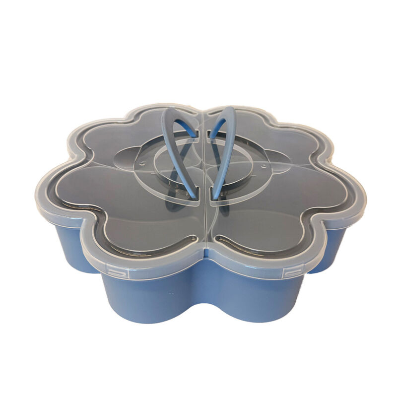  Phantom Chef 4-Sectional Snack Container in Dusty Blue image number 2