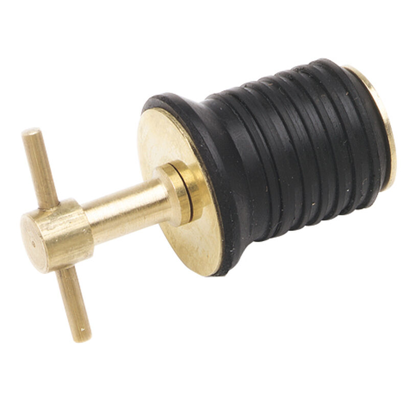 1" Brass Turn Handle Drain Plug image number 1