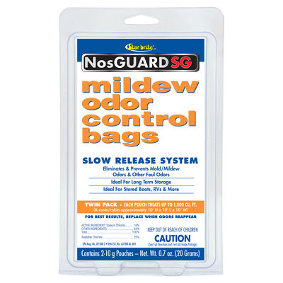 Star Brite NosGUARD SG Mildew Odor Control Bags, 2-Pack