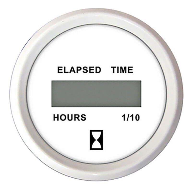 Faria 2" Chesapeake Digital Hourmeter, White image number 1
