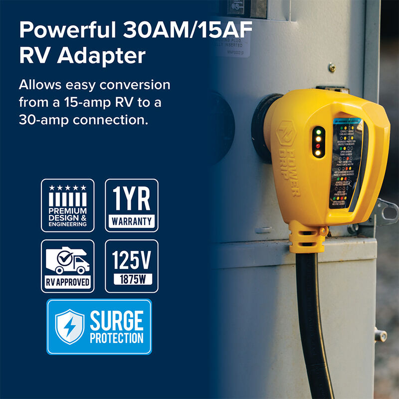 Camco 55461 Power Grip RV 12" 30A Circuit Analyzer Dogbone image number 3