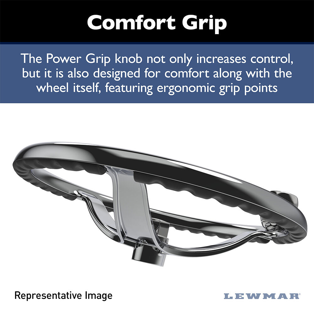 Lewmar Power Grip Boat Steering Wheel w/ 5/8