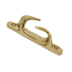 Whitecap 4" Brass Bow Chocks, Pair
