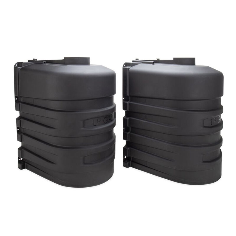 Camco Double RV 20-lb. Propane Tank Cover, Black image number 2