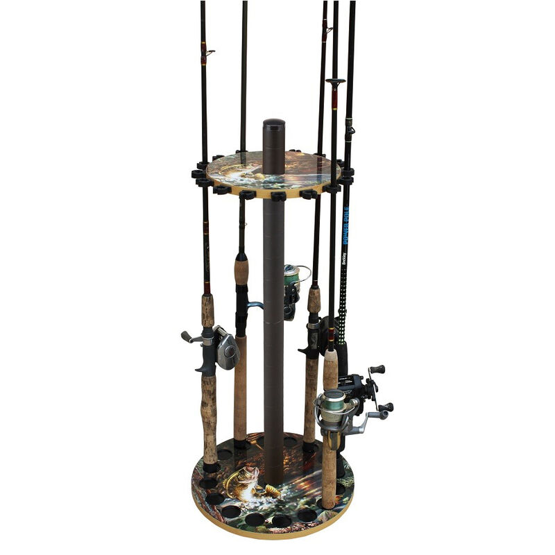 Rush Creek Creations Bass 16-Rod Round Rack image number 2