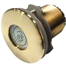 Lumitec SeaBlaze Typhoon Underwater Light - Bronze Thru-Hull LED Light - White/Blue - Flush Mount