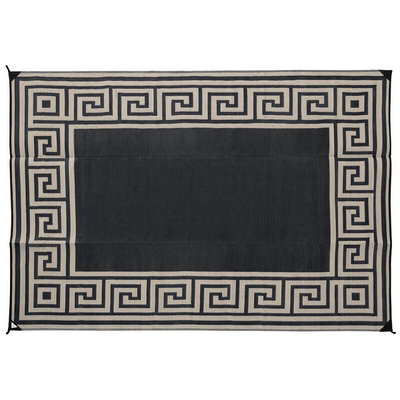Reversible Greek Motif Design Patio Mat image number 1