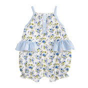 Mud Pie Girls' Floral Ruffle Bubble