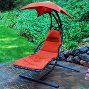 Cloud 9 Hanging Chaise Lounger, Orange