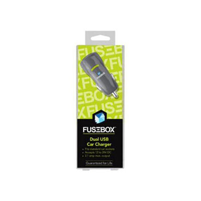 Fusebox Car Charger, USB Dual Port