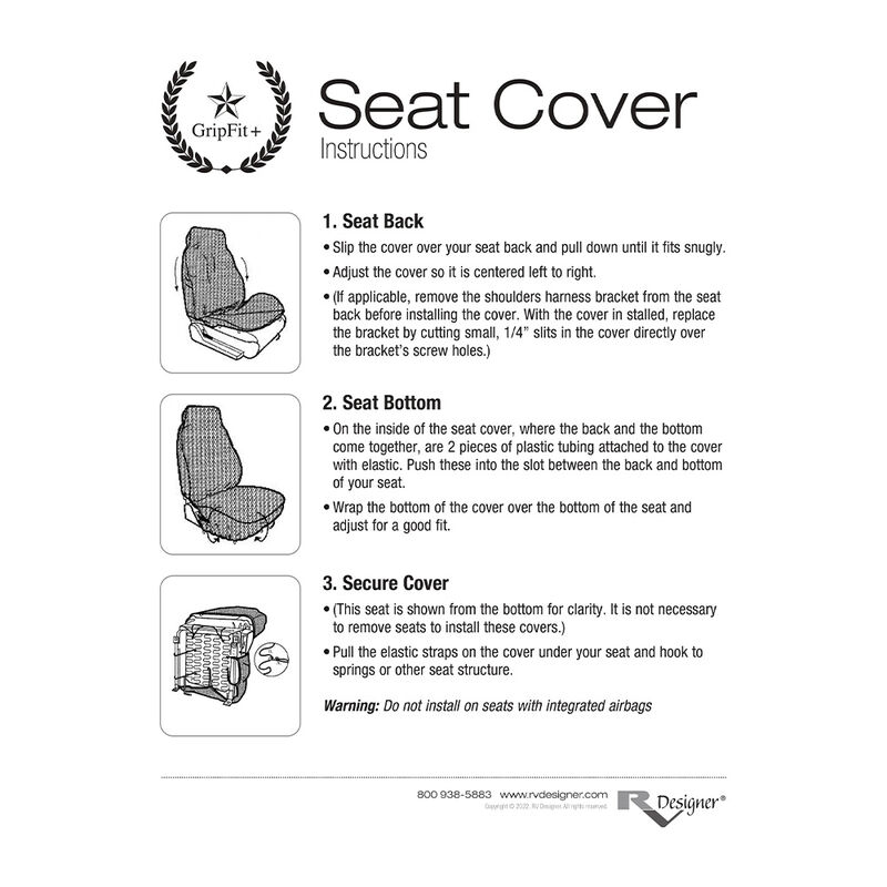 GripFit+ Premium Motorhome Seat Cover Double Pack image number 5