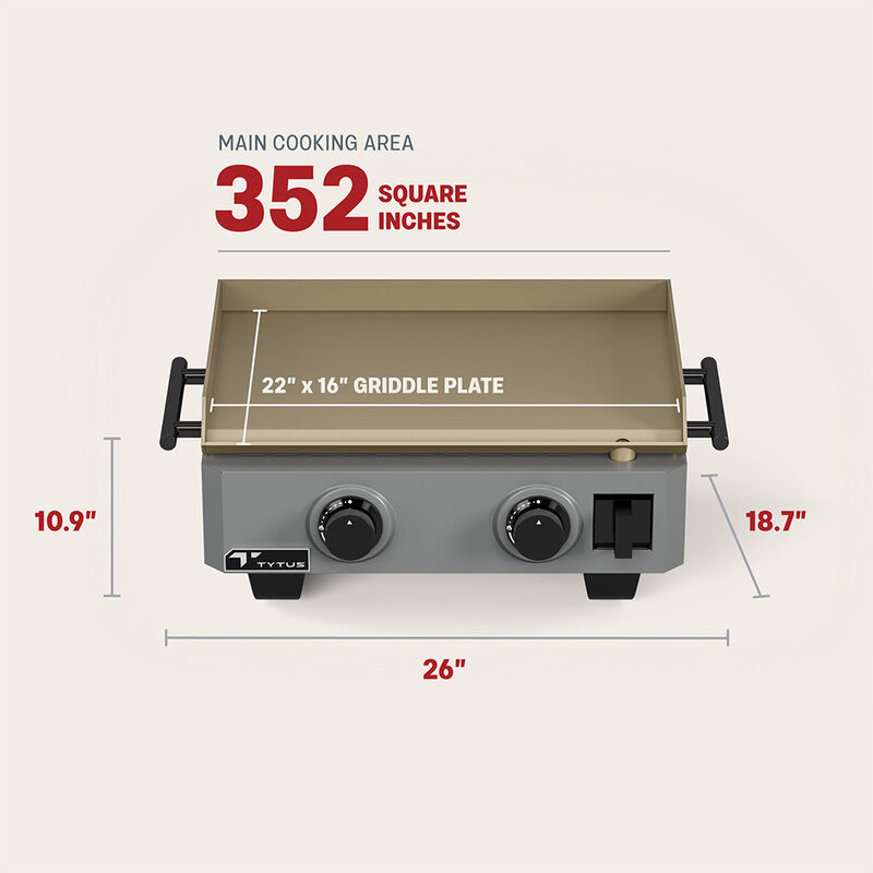 TYTUS Emberwood Gas Griddle with Cover image number 6