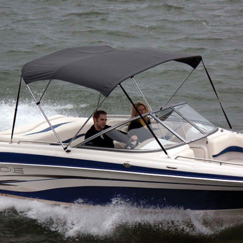 Shademate Polyester Stainless 2-Bow Bimini Top 5'6''L x 42''H 61''-66'' Wide image number 1