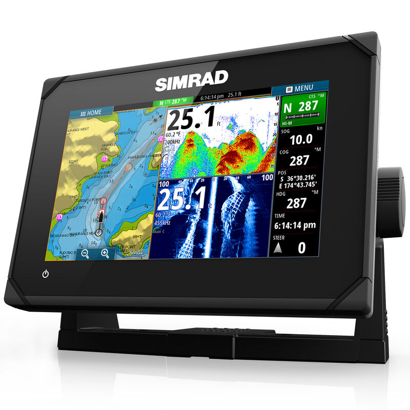 Simrad GO7 XSE Fishfinder Chartplotter With Basemap and TotalScan Transducer image number 4