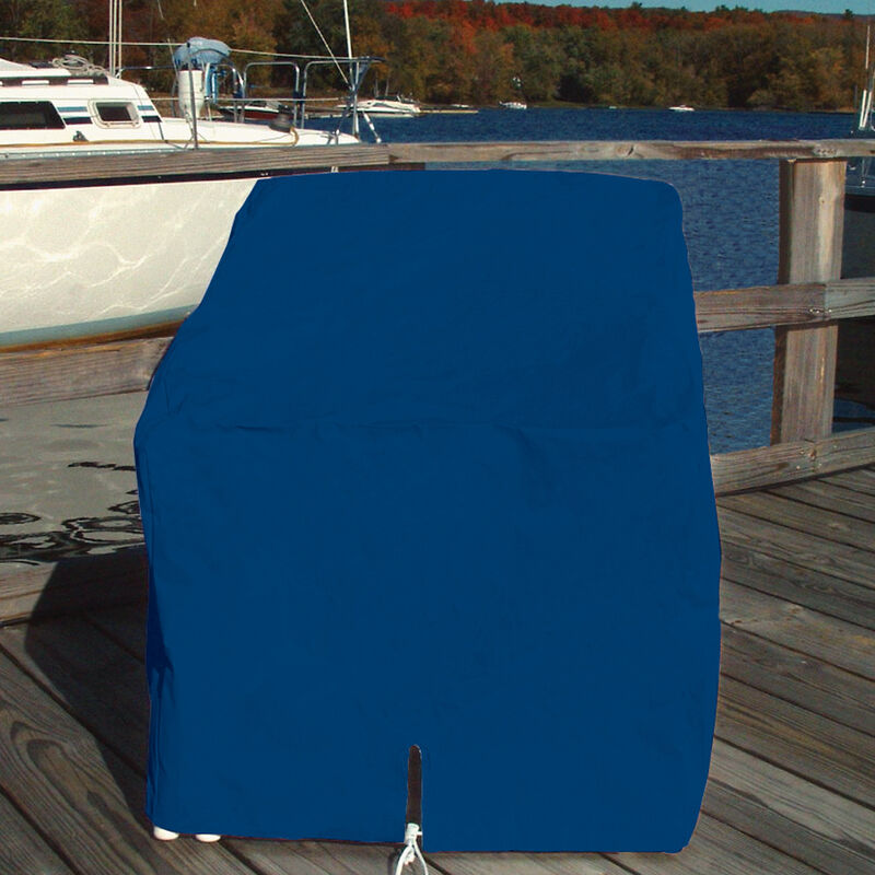 Ripstop Polyester Single Deck Chair Cover, Navy Blue (29"H x 26"W x 29.5"D) image number 1