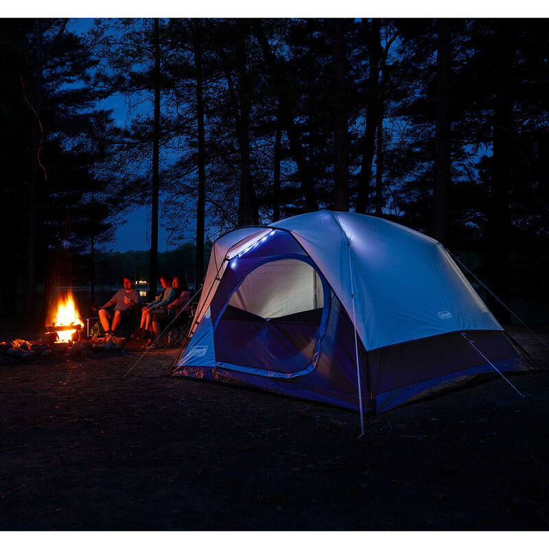 Coleman Skydome 4-Person Camping Tent with LED Lighting image number 6