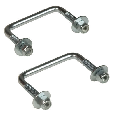 Zinc-Plated U-Bolt, 2-1/8"W x 4"L, pair