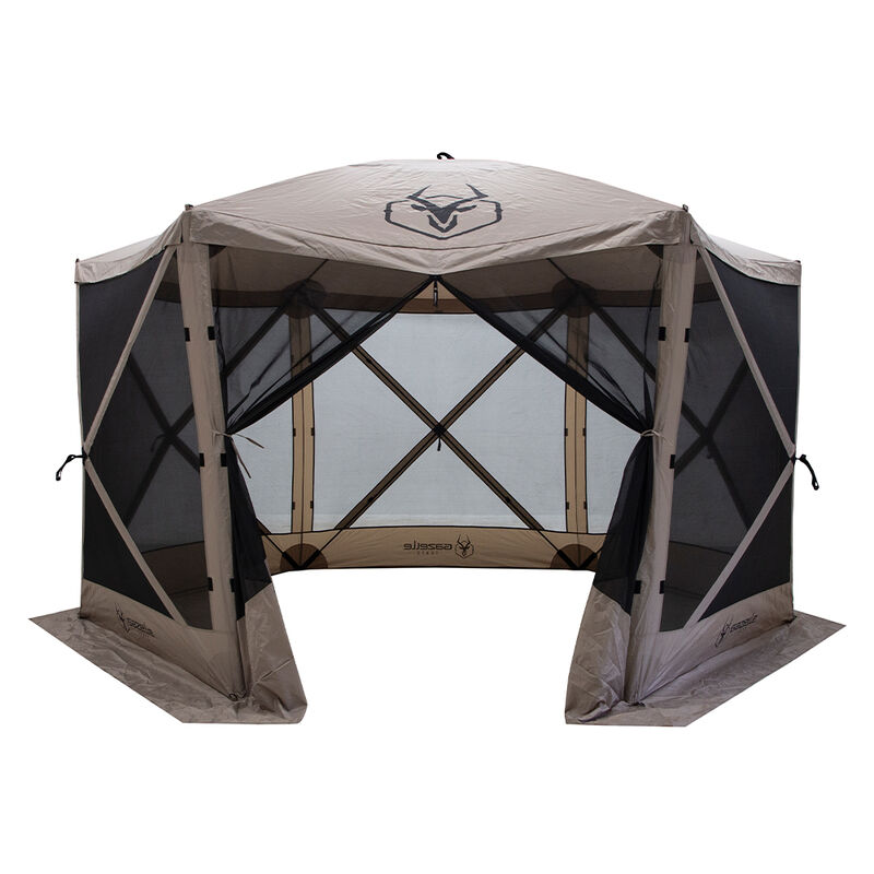 Gazelle Tents G6 6-Sided Portable Gazebo, Desert Sand image number 2