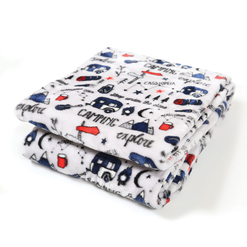 Adirondack Lodge RV Collection Velvet Throw, 50" x 60", Stars Americana image number 3