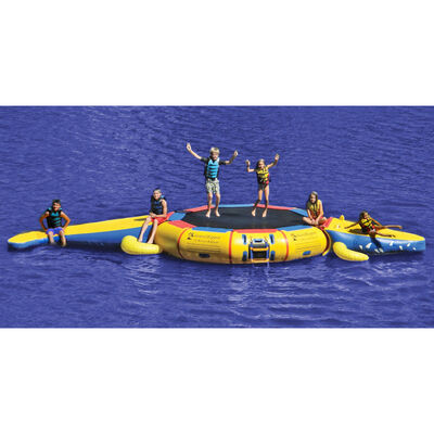 Island Hopper 13' Bounce 'N Splash Water Bouncer & Gator Monster Water Park